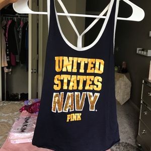 Victoria Secret Navy Tank Top Xs